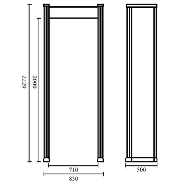 Arco Medidor de Temperatura - Detector de metales - Imagen 3