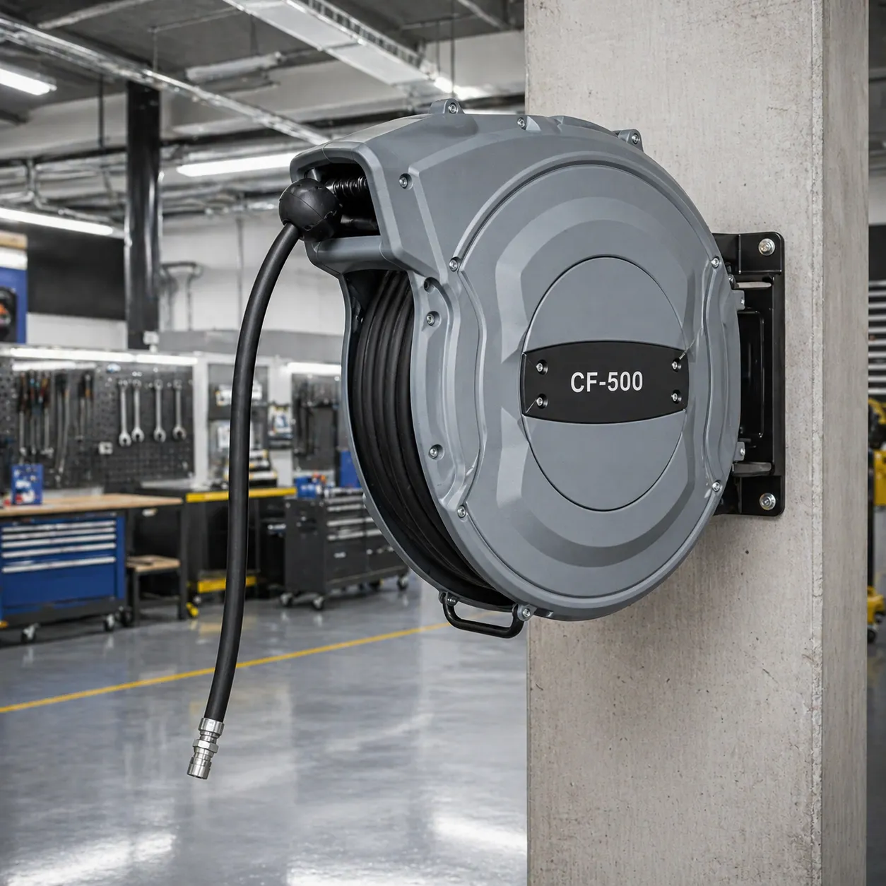 Carretes-Enrolladores-Grasa-Aceite-CF500-Productividad